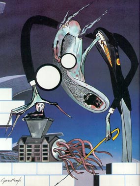 Gerald Scarfe Illustration from 'The Wall'